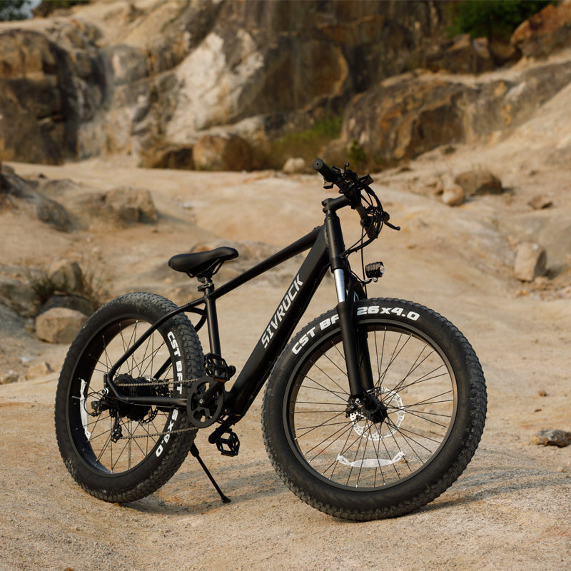 1000W Fat Tire Electric Mountain Bike, 48V 15Ah, 26-Inch