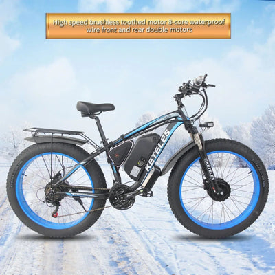 48V 21Ah Electric Mountain Bike, Aluminum Alloy, 21-Speed