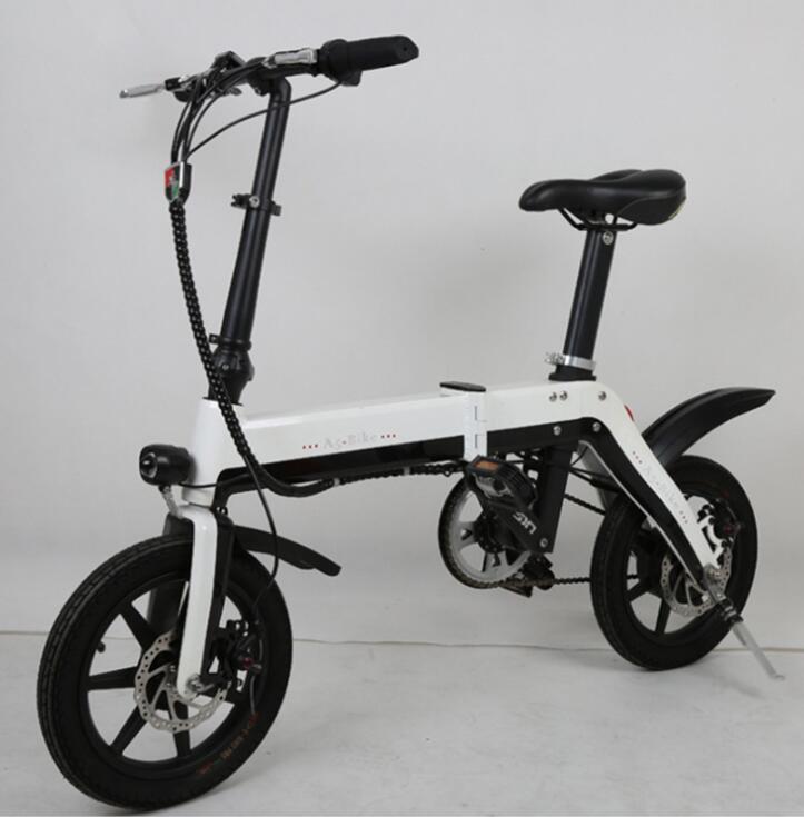 14-Inch Folding Electric Bike, 36V 350W Brushless Motor
