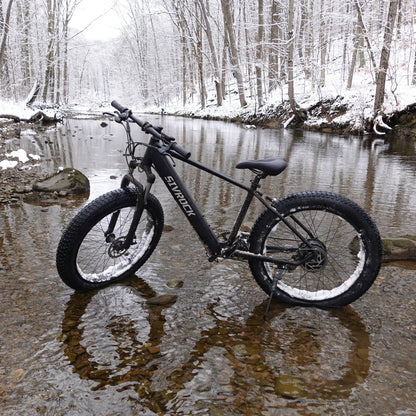 1000W Fat Tire Electric Mountain Bike, 48V 15Ah, 26-Inch