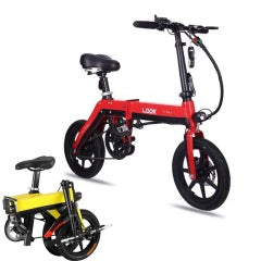 14-Inch Folding Electric Bike, 36V 350W Brushless Motor