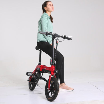 14-Inch Folding Electric Bike, 36V 350W Brushless Motor