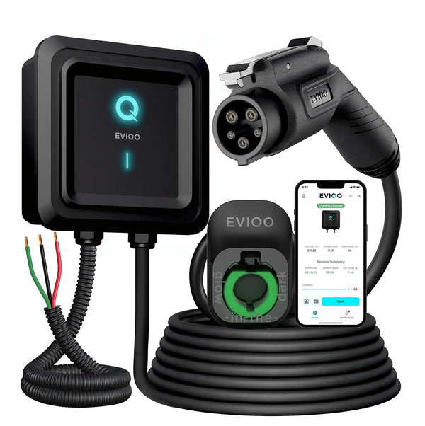 48A Level 2 EV Charger, 240V, NEMA 14-50, J1772 Connector for Non-Tesla EVs