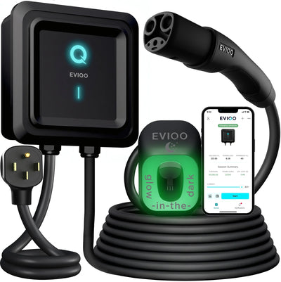 40A NACS Level 2 EV Charger, 240V, NEMA 14-50, 25ft Cable