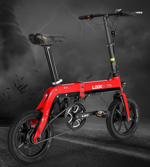 14-Inch Folding Electric Bike, 36V 350W Brushless Motor